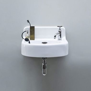 Arcade 500mm Cloakroom Basin with Overflow and 1 Tap Hole